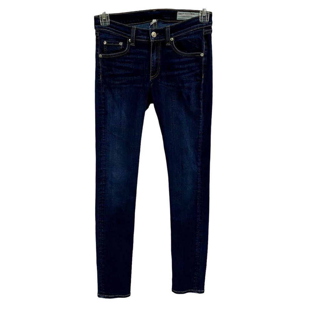 Rag & Bone Mid-Rise Skinny Dark Wash Jeans Size 27